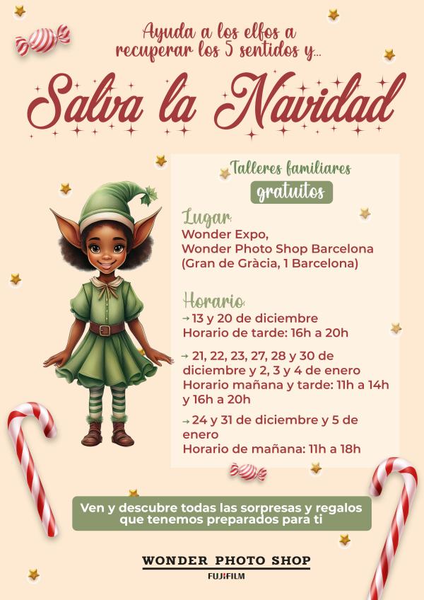 ¡Salvemos la Navidad de los elfos!, en la Wonder Photo Shop de Barcelona